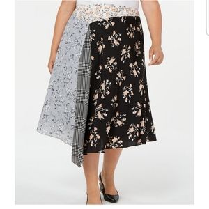 Calvin Klein asymmetric midi skirt